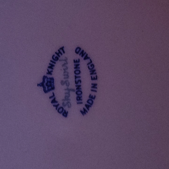 2 Royal Knight Ironstone Plates - Picture 3 of 3